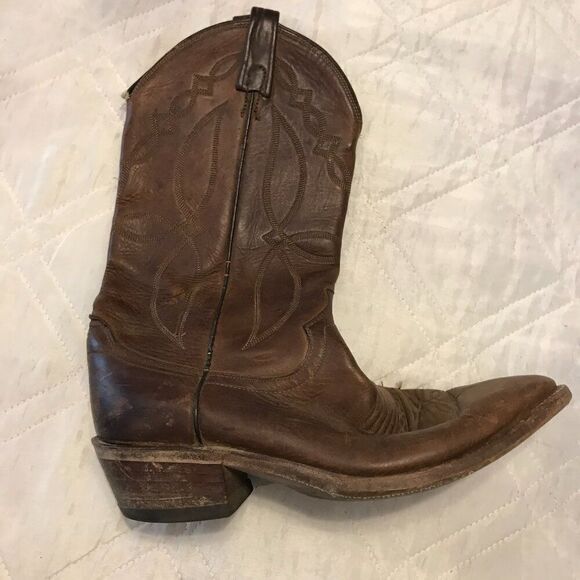 Dan Post Rich Brown Western Boots - Picture 3 of 8